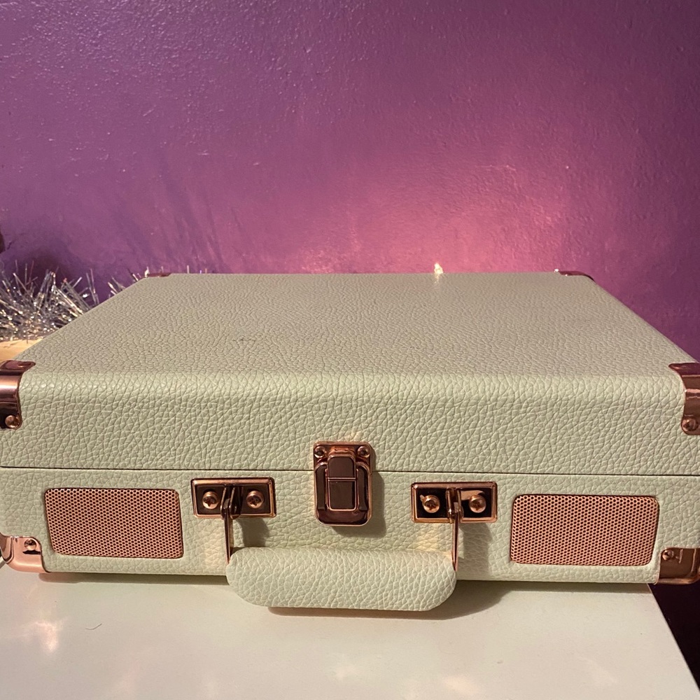 Crosley record player rose gold